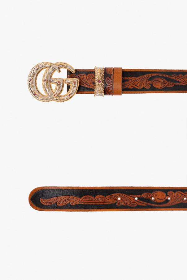 Small brown gucci belt on sale